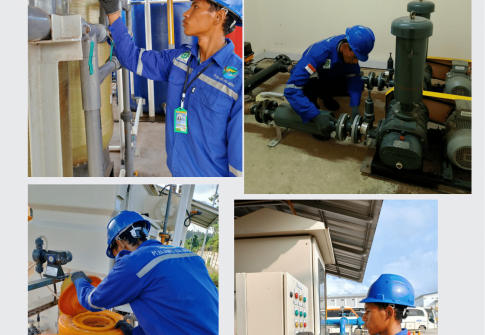 Maintenance STP, WTP dan WWTP pada site Merdeka Tshingshan Indonesia (MTI) Morowali