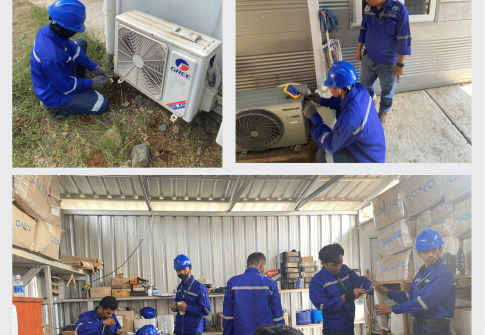 Maintenance AC & Listrik pada site Merdeka Tshingshan Indonesia (MTI) Morowali